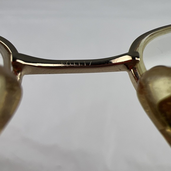 ANNE KLEIN AK9081 485 Eyeglasses Frame Only Half Rim 50-17-135 Gold/Ivory White - Picture 16 of 16